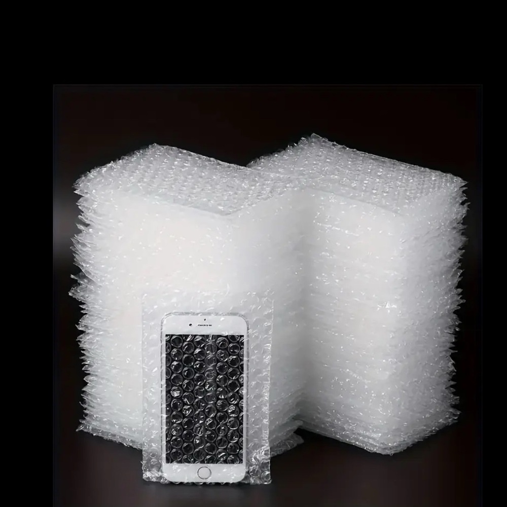 20 Clear Bubble Wrap Pouches- Sleeves